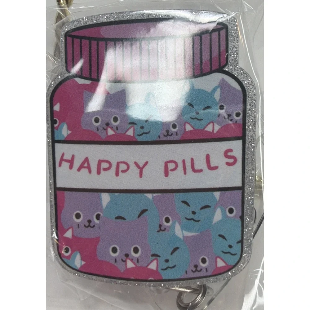 Funny Cat Nurse Badge Reel Cute NEW